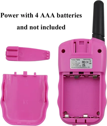 Miniatura 4 de Walkie Talkies para niños y niñas de 3 a 12 años, fácil de usar, alcance de hasta 1.5 millas, radio bidireccional FRS de 22 canales para aventuras
