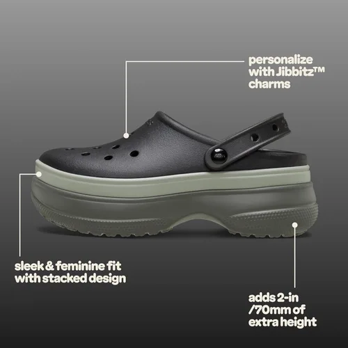 Miniatura 7 de Crocs Unisex-Adult Classic Stacked Clogs Platform Platform