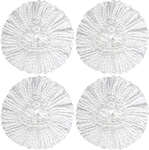 Paquete de 4 cabezales de repuesto compatibles con la fregona O Cedar Mop EasyWring 1 tanque, repuestos de microfibra giratoria, fácil limpieza