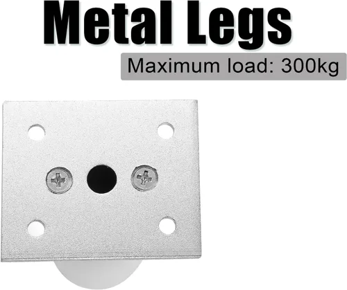 Miniatura 5 de Juego de 4 patas para muebles de 4 pulgadas, patas ajustables de aleación de aluminio, patas redondas de metal para sofá, patas ajustables
