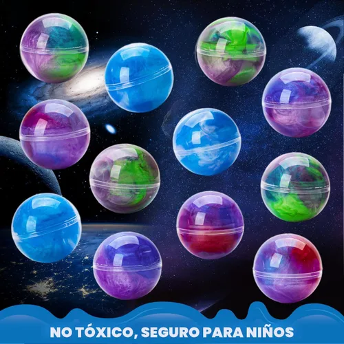 Miniatura 5 de JOYIN Slime Party Favors, Paquete de 24 Pelotas de Slime Galaxia - Elásticas, No Pegajosas, Sin Desorden, Alivio del Estrés y Seguras - Juguetes
