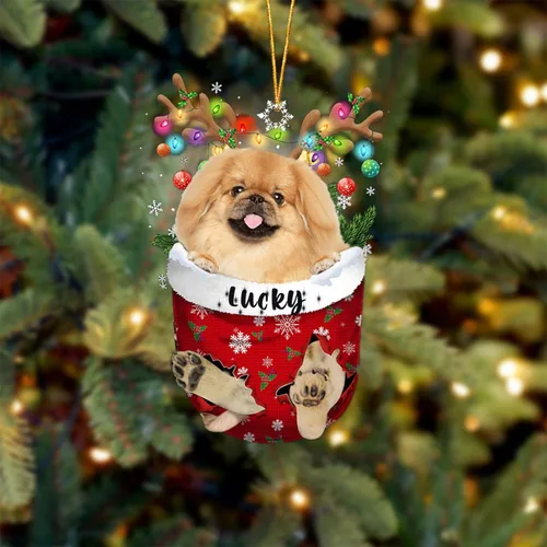 Miniatura 155 de Adorno de Navidad personalizado para perro Airedale Terrier en bolsillo de nieve, adorno para árbol de Navidad, idea de regalo para amantes