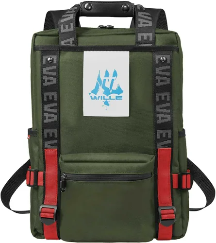 Miniatura 10 de FIREFIRST X Neon Genesis Evangelion Mochila de anime, bolsa para laptop de 15.6 pulgadas para viajes/oficina, mercancía de anime para regalos