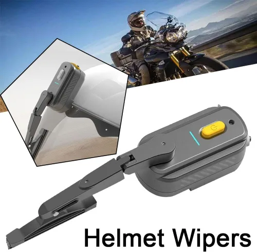 Miniatura 2 de Limpiaparabrisas recargable para casco de motocicleta, universal impermeable, portátil, impermeable, adecuado para la mayoría de parabrisas de casco