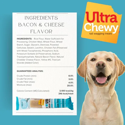 Miniatura 8 de Ultra Chewy Double Treat Bones Favorites, golosinas para perros, hechas en los Estados Unidos, golosinas saludables, fáciles de digerir, promueve