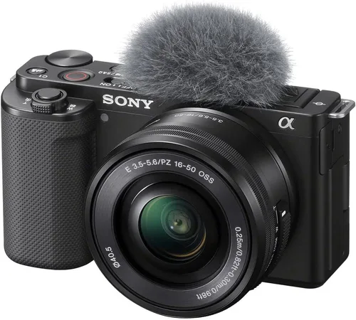 Miniatura 2 de Sony Cámara sin espejo ZV-E10 con lente de 0.630-1.969 in (negro) (ILCZV-E10L/B) + tarjeta de memoria de 64 GB + kit de filtro + software de foto +