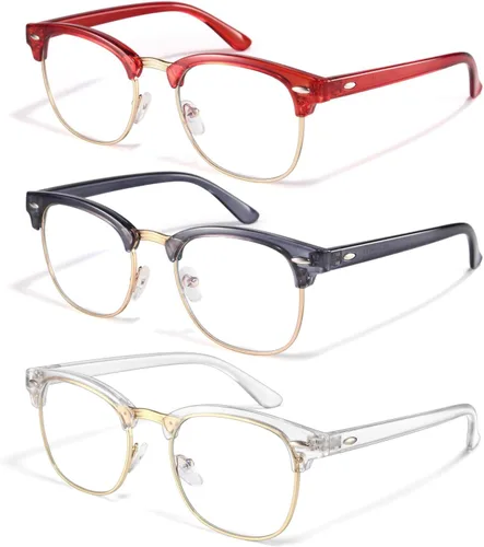 Miniatura 9 de Racico Gafas de luz azul para hombres y mujeres - Material mixto + Marcos de metal con revestimiento de protección UV