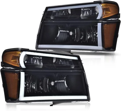 Miniatura 31 de CHEDA Conjunto de Faros Delanteros Faro Compatible con GMC Canyon/Chevy Colorado 2004-2012 Conjunto de Faros Luces de Parachoques