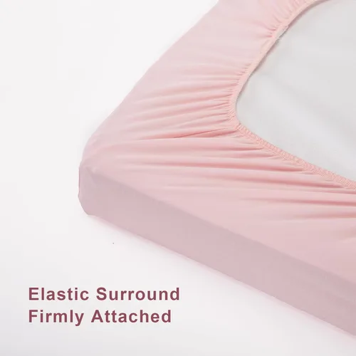 Miniatura 5 de TILLYOU Juego de funda para cambiador de pañales de material suave de jersey para niña, se adapta a almohadillas contorneadas de 32 pulgadas/34 x 16