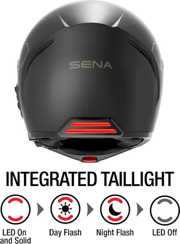 Miniatura 5 de Sena Impulse DOT Casco de motocicleta modular con Bluetooth abatible con sonido de Harman Kardon, casco con visor doble con intercomunicador