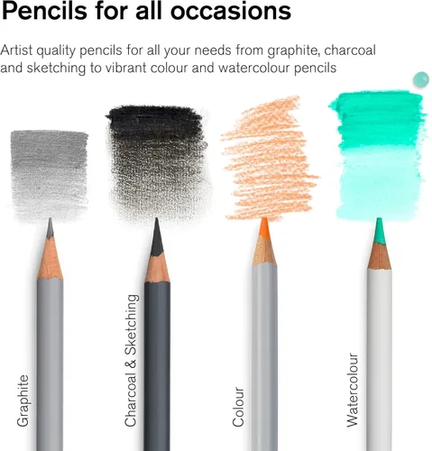 Miniatura 8 de Winsor & Newton Studio Collection - Lápices de artista, lápices de colores, juego de 48