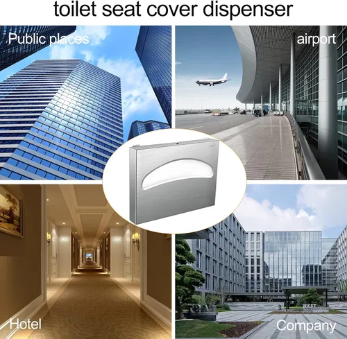 Miniatura 7 de Dispensador de fundas para asiento de inodoro Acero inoxidable