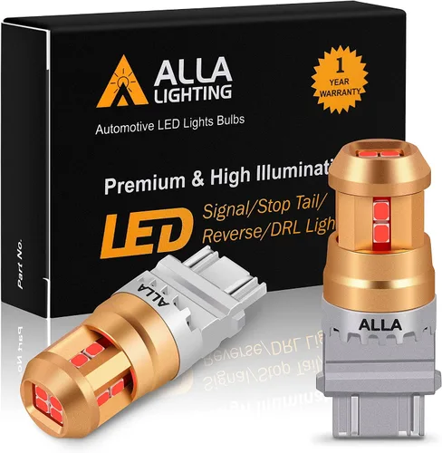 Miniatura 13 de Alla Lighting Bombillas de Luces LED en Miniatura T10/T15 912 921 194 168, 6000K Xenón Blanco 12V Súper Brillante Reversa de Retroceso, Licencia