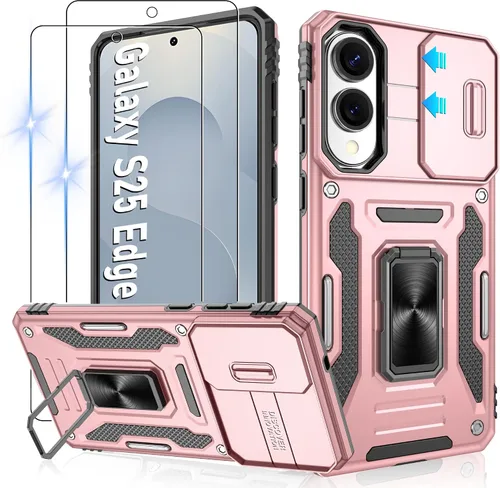 Miniatura 230 de Gritup para Samsung Galaxy S22 Funda con protectores de pantalla HD de 2 paquetes y cubierta deslizante para la cámara, protección contra caídas