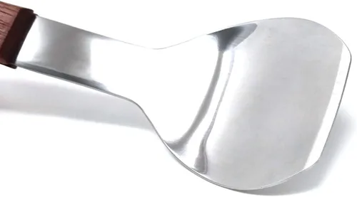 Miniatura 3 de Honbay Cuchara de helado de acero inoxidable con mango de madera para cocina