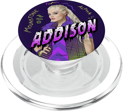 Disney Zombies Addison Moonstone Alpha Portrait PopSockets MagSafe PopGrip para iPhone