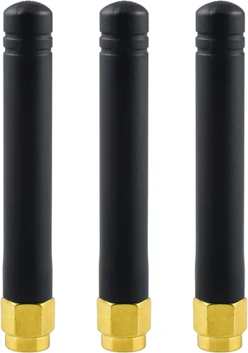 Miniatura 5 de Antena de 433 MHz SMA macho de goma de pato, paquete de 3, antena de pulgar direccional GSM Omni para módems de radio aficionados, puntos de acceso