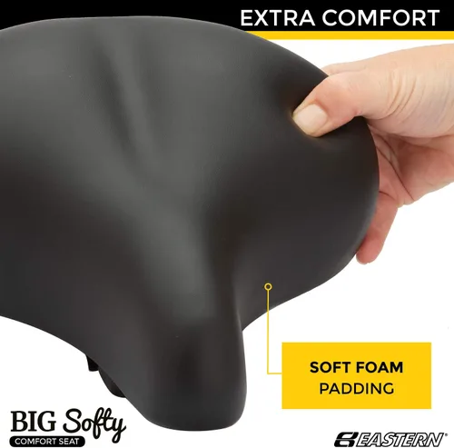 Miniatura 3 de Asiento de bicicleta grande y suave para personas mayores - Spin interior - Bicicletas estacionarias y estáticas - Sillín de bicicleta grande ancho