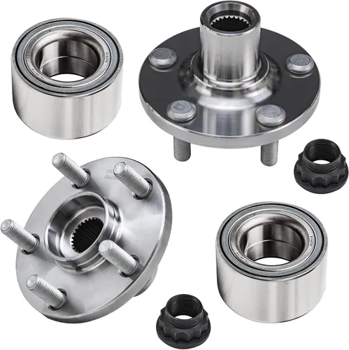 Miniatura 256 de Detroit Axle - Kit de nudillos de dirección delantera izquierda para Ford Edge Lincoln MKX 07-10, cojinete de rueda del lado del conductor, nudillo
