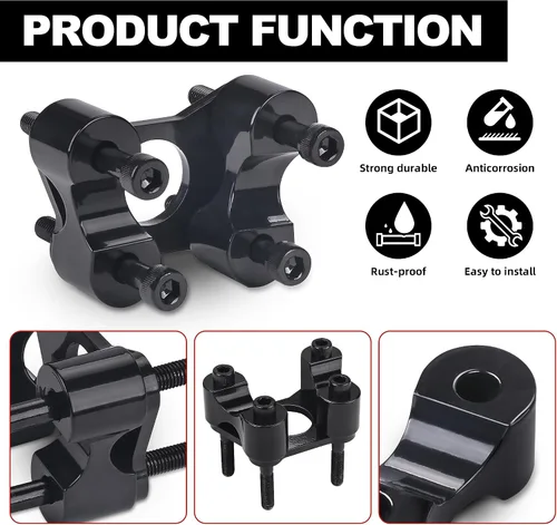 Miniatura 6 de Elevador de manillar para Can-Am Spyder F3 (todos los años)/RT (2020+), kit elevador de manillar de aluminio ajustable para accesorios Can-Am RT/F3