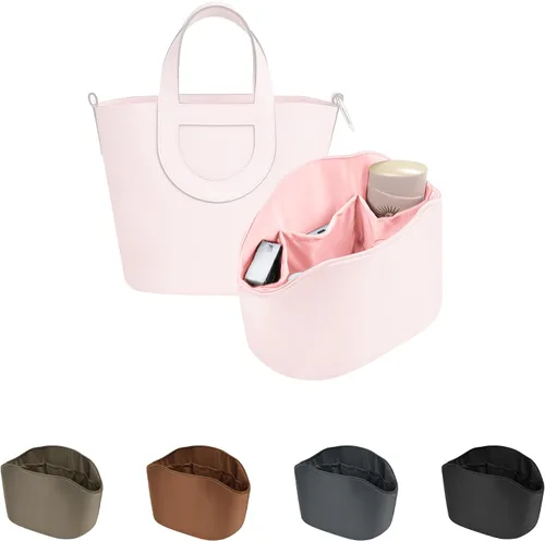 Miniatura 9 de Organizador de bolso para bolsa de lujo, tela de satén ligera y suave con bolsillos, ideal para viajes, compras y uso diario, opciones multicolor