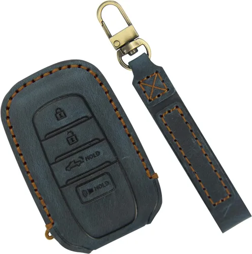 Miniatura 7 de Funda para Llavero para Accesorios Toyota Tundra 2022-2024 2025 2026, para Tacoma 2024 2025 2026 Cubierta de Llavero de Cuero, para Camry 2025 2026