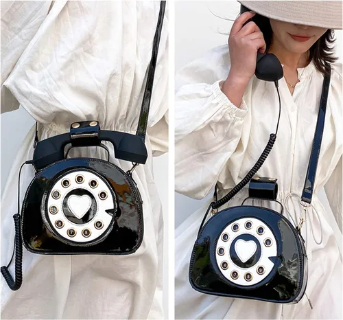 Miniatura 26 de Oweisong Divertido bolso de teléfono para mujer, bolso cruzado de hombro con asa superior para teléfono