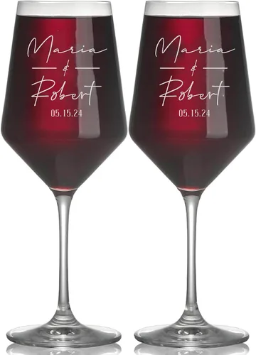 Miniatura 10 de Copas de champán de boda personalizadas, juego de 2, copas de brindis Mr & Mrs para novia y novio, nombre y fecha grabados, regalos personalizados