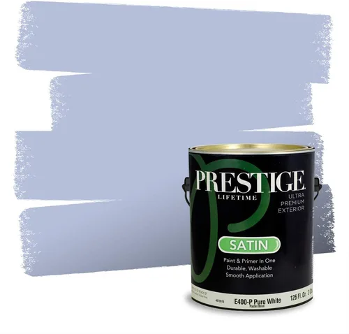 Miniatura 332 de Pintura Exterior + imprimación PRESTIGE, todo-en-uno, 1 galón, acabado mate, color comparable al Valspar* Royal Gray* VS151-Gris real
