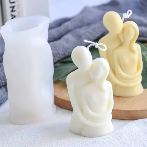 Miniatura 2 de Molde de Resina de Silicona para Parejas del Amor - Par de Chico y Chica DIY Decoración de Aromaterapia