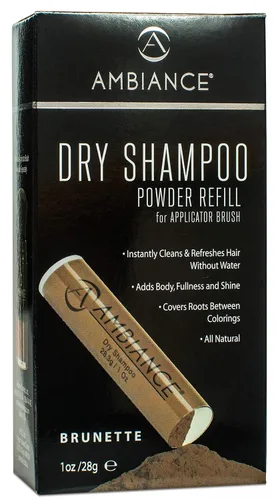 Miniatura 7 de Ambiance Dry Shampoo 3 en 1 limpia, cubre y oculta. Absorbe aceite para refrescar el cabello, aumentar el cuerpo y el brillo. Cubre raíces y grises