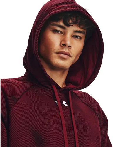 Miniatura 4 de Under Armour - Sudadera entallada de vellón con capucha para hombre modelo Rival
