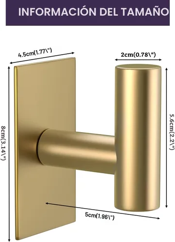 Miniatura 5 de VAEHOLD - Ganchos adhesivos de pared para toallas, resistentes, impermeables, para colgar abrigos, ropa, gancho de pared para armario en la cocina