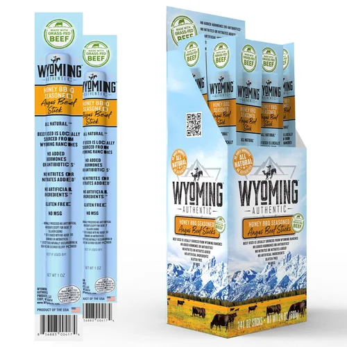 Miniatura 14 de Wyoming Palitos de carne 100% alimentados con pasto – 4 veces cada sabor – Humo de nogal vaquero, jengibre salvaje y jalapeño original – Snacks