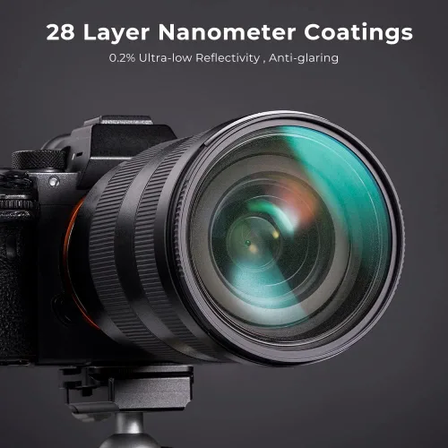Miniatura 3 de K&F CONCEPT Filtro de lente de efectos cinematográficos de niebla negra de 2.283 in con 28 filtros multicapa, impermeable/resistente a los arañazos