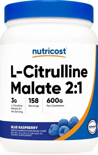 Miniatura 8 de Polvo de L-citrulina Nutricost L-Citruline Malate, 1