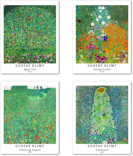 Miniatura 9 de Berkin Arts Juego de 4 impresiones artísticas sin marco, arte giclée, arte de flores de 8 x 10 pulgadas, decoración del hogar, plantas botánicas