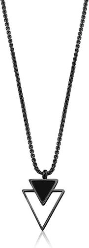 Miniatura 31 de Galis Collar para hombre, collar de cadena de plata de acero inoxidable de alta calidad para hombres, no se deslustra, cadenas para hombres