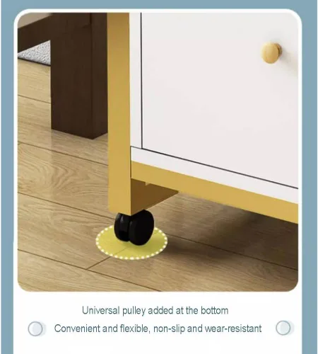 Miniatura 6 de GZHERVICES Gabinete de almacenamiento para estaciones de peluquería con ruedas, soporte multiusos para carrito de salón de belleza