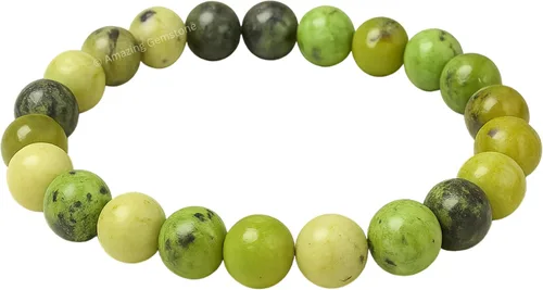 Miniatura 267 de Amazing Gemstone Pulsera de cristal para mujeres y hombres, pulsera de cristal curativo de protección, pulsera elástica con cuentas de piedras