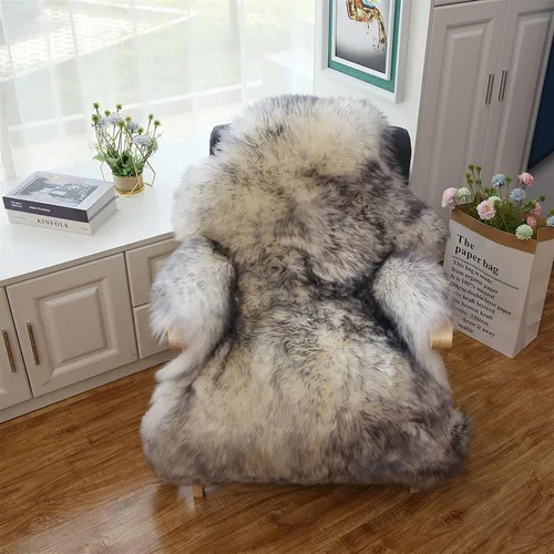 Miniatura 12 de WL&ALLEN Alfombra grande de piel de oveja auténtica gruesa y exuberante de 3 pulgadas de pelo, lujosas pieles australianas Alfombras de lana