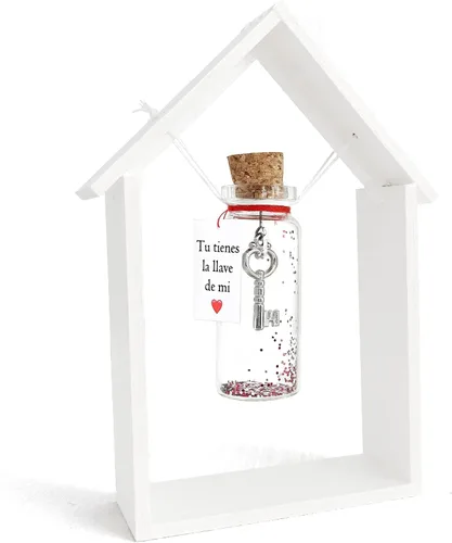 Miniatura 10 de Kseniya Revta Mensaje romántico en una botella para regalar a tu novio o novia - Tarro de los deseos con una tarjeta para tu esposo o esposa