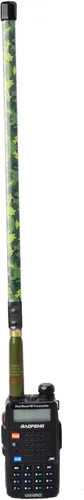 Miniatura 5 de TWAYRDIO Antena táctica plegable de doble banda VHF UHF de 144/430MHz 6.6 ft 27.6 in SMA hembra de radios bidireccionales 15.3 pulgadas para radios