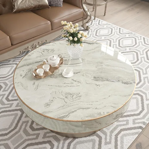 Miniatura 2 de Papel de contacto de mármol beige y plateado brillante para encimeras, papel tapiz de despegar y pegar para gabinetes, película de vinilo para baño