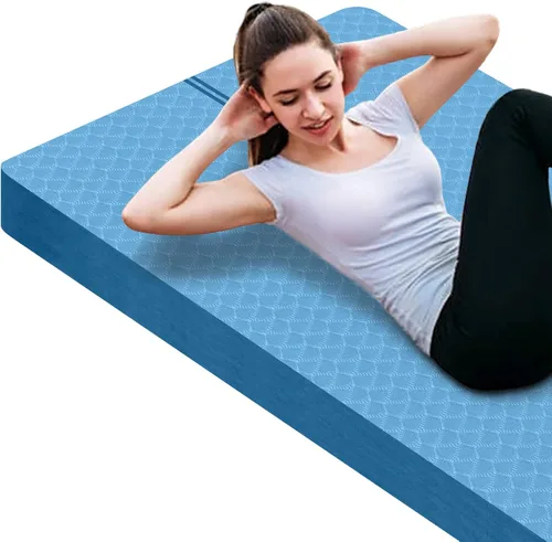 Miniatura 13 de nuveti Tapete Grande para Ejercicios - Tapete de Yoga de 15mm/20mm/30mm de Grosor Tapete de Ejercicios para Fitness, Yoga, Pilates, Estiramientos