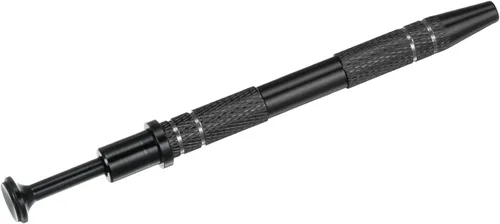 Miniatura 3 de HARFINGTON Herramienta de recogida de 4 garras de acero inoxidable, herramienta de extracción de chips IC con soporte de 4 puntas, pinzas de Negro