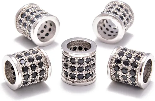 Miniatura 12 de AD Beads Pulsera de cuentas de zircón con tachuelas de strass