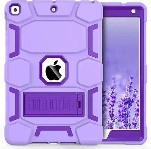 Miniatura 22 de CCMAO Funda para iPad de 6ª/5ª generación (9.7 pulgadas, 2018/2017), iPad Air de 2ª generación (2014) con soporte, funda protectora híbrida a prueba
