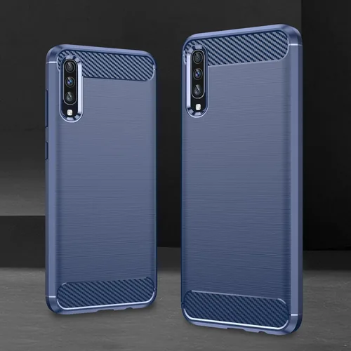 Miniatura 9 de Funda EUAGVQY para Samsung A70 Galaxy A70, Funda de Fibra de Carbono de TPU Blanda Antideslizante Duradera y Ligera, Funda Protectora para Samsung