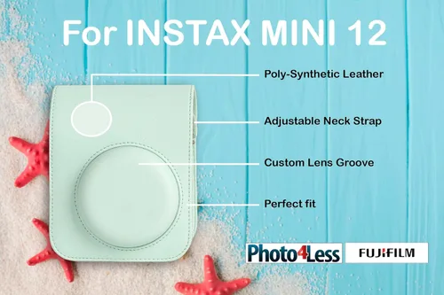 Miniatura 5 de Fujifilm Instax Mini 12 - Cámara de película instantánea color verde menta, paquete doble de película instantánea Fujifilm Instax Mini 20
